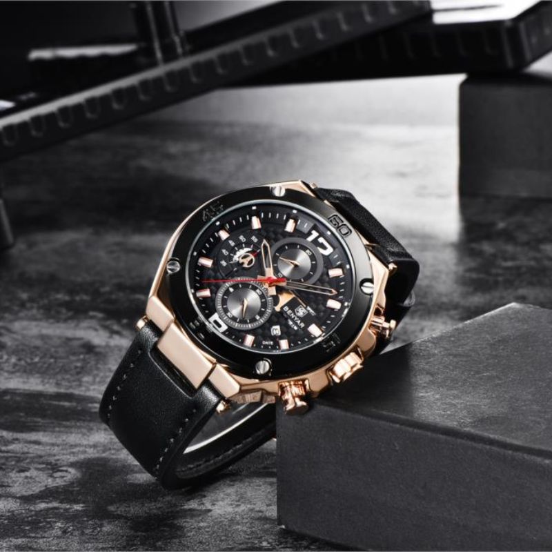 Montre Chronographe Sport Multifonction Quartz