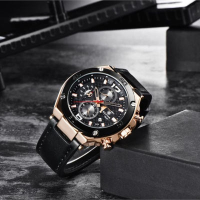 Montre Chronographe Sport Multifonction Quartz
