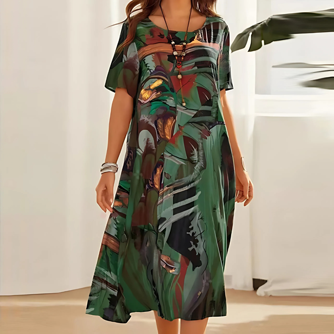 Filomena | Robe Abstraite Stylée