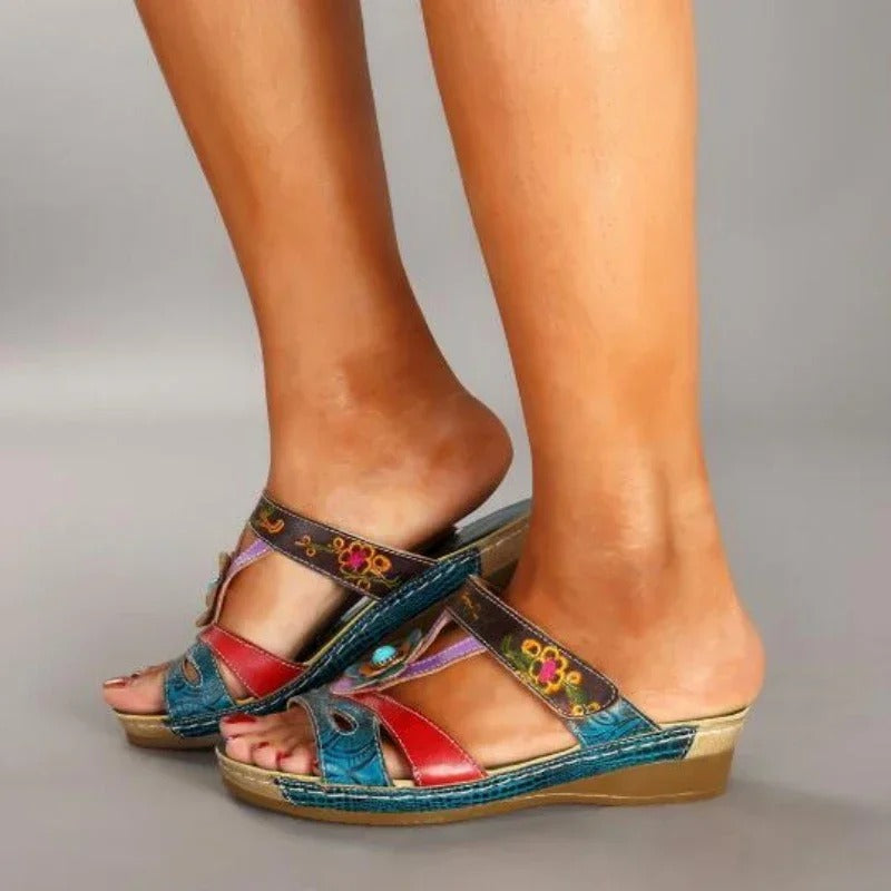 Ellie™ - Sandales Orthopédiques Artisanales avec Support de Voûte
