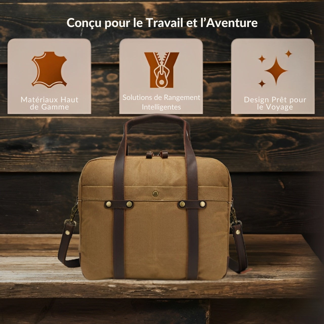 ASHVILLE | Sac Messager en Toile