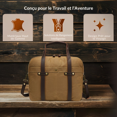ASHVILLE | Sac Messager en Toile