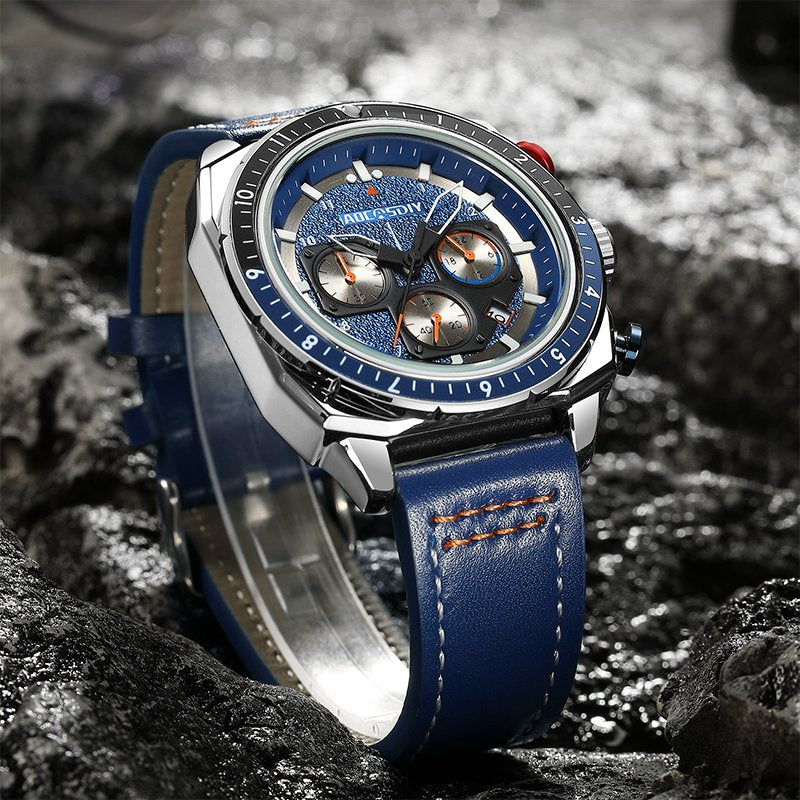 Montre de Sport Chronographe Luxe Quartz