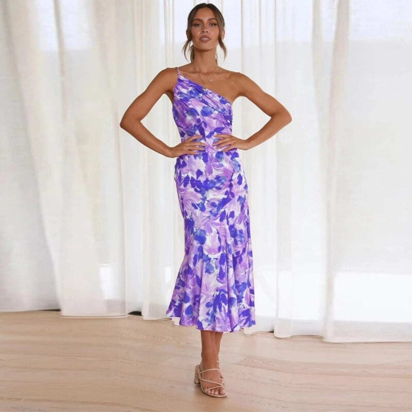 Diane | Robe en Satin Floral