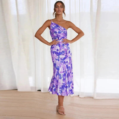 Diane | Robe en Satin Floral