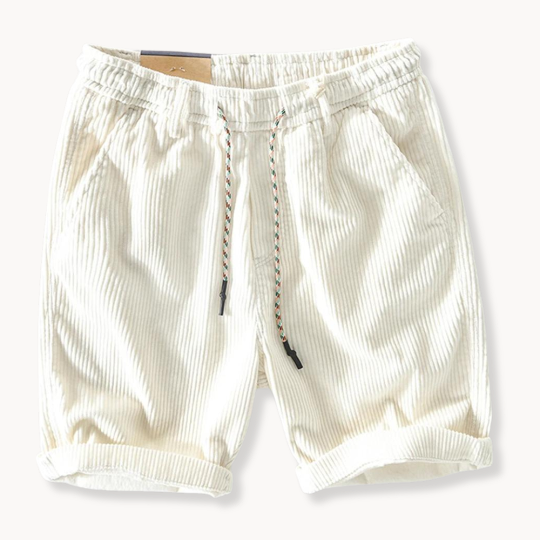 Shorts en velours côtelé