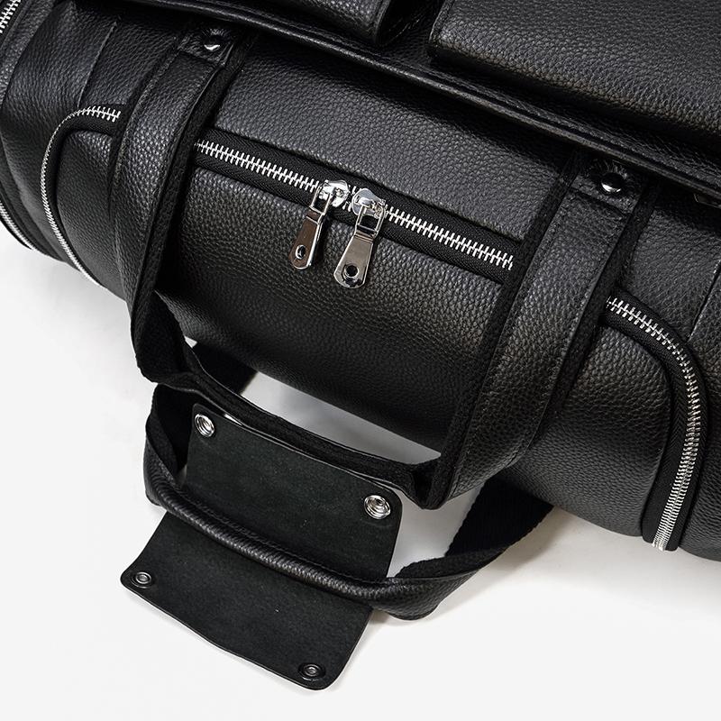 CHARLEROI | Sac de Voyage en Cuir Noir