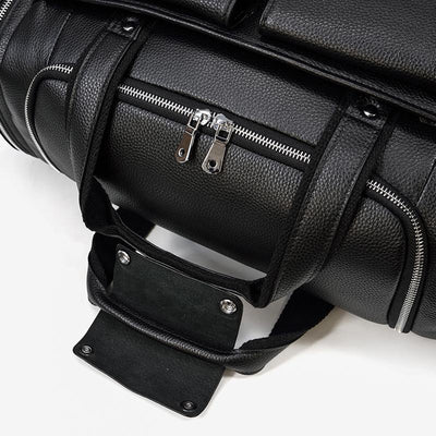 CHARLEROI | Sac de Voyage en Cuir Noir