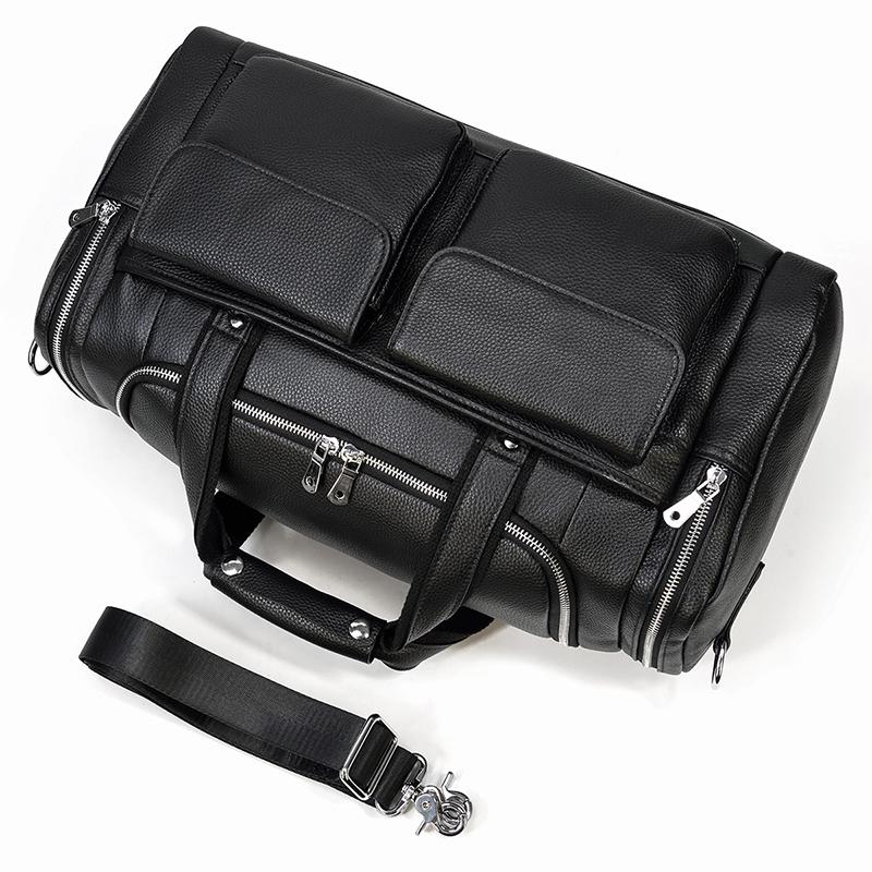 CHARLEROI | Sac de Voyage en Cuir Noir