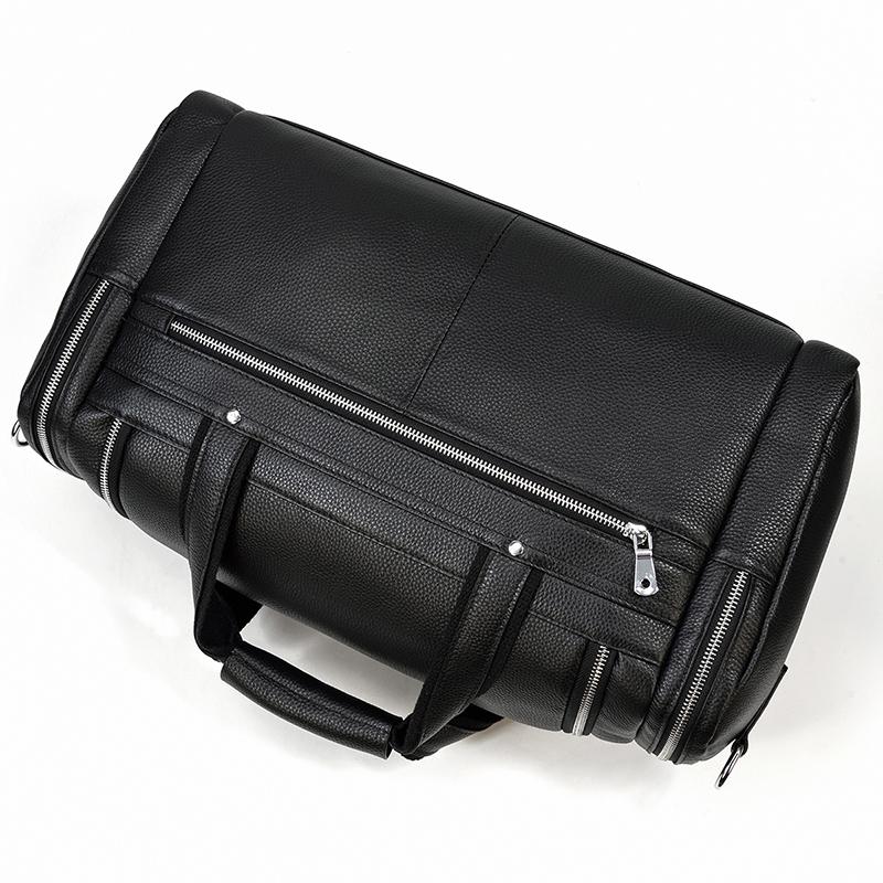 CHARLEROI | Sac de Voyage en Cuir Noir
