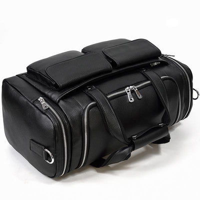 CHARLEROI | Sac de Voyage en Cuir Noir