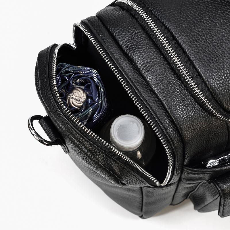 CHARLEROI | Sac de Voyage en Cuir Noir