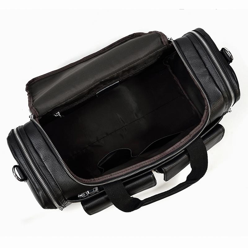 CHARLEROI | Sac de Voyage en Cuir Noir
