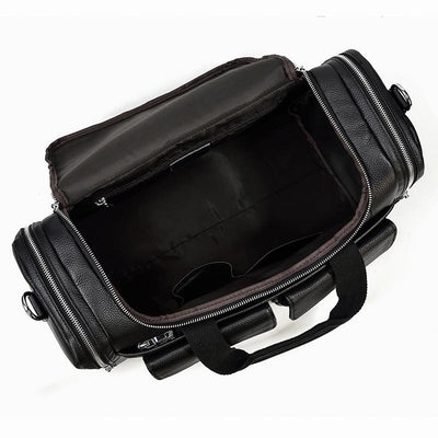 CHARLEROI | Sac de Voyage en Cuir Noir