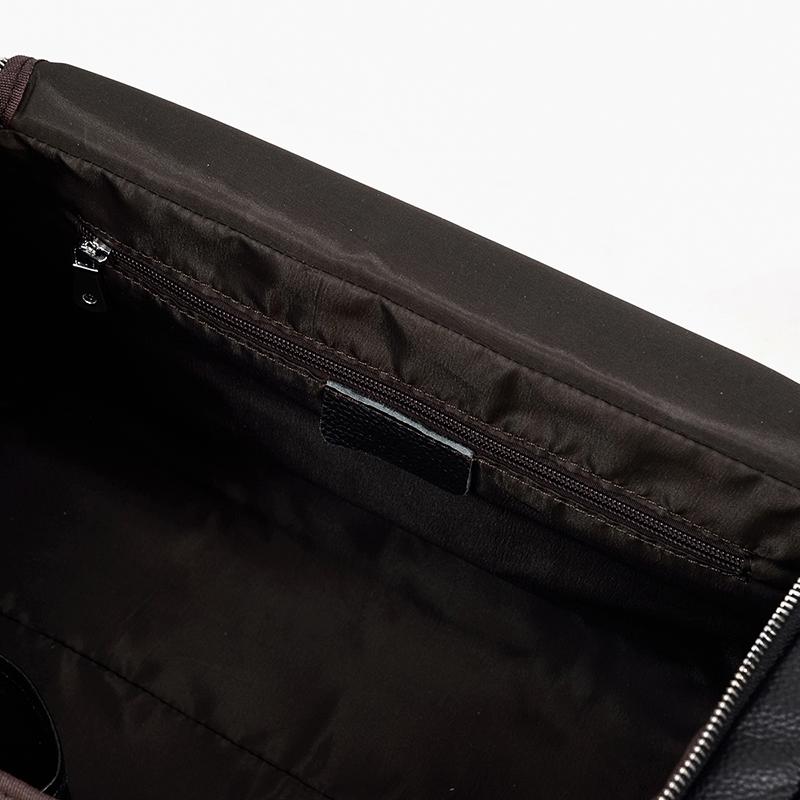 CHARLEROI | Sac de Voyage en Cuir Noir
