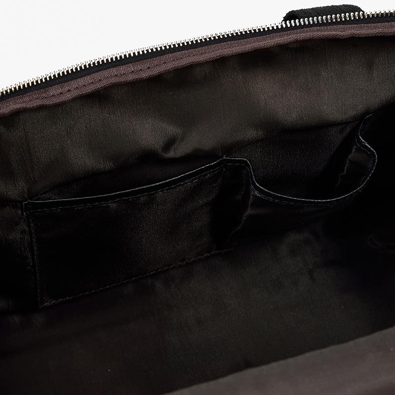 CHARLEROI | Sac de Voyage en Cuir Noir