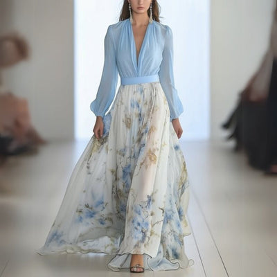 Dolores | Élégante Robe Maxi Fleurie