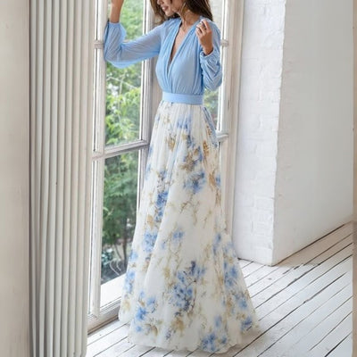 Dolores | Élégante Robe Maxi Fleurie