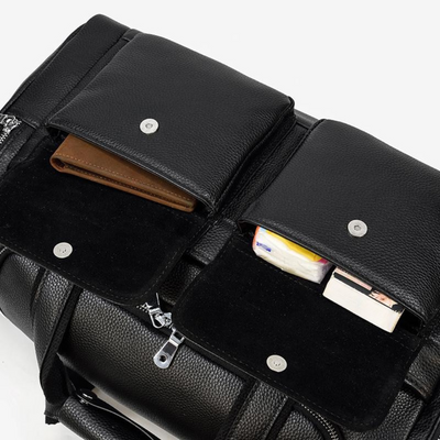 CHARLEROI | Sac de Voyage en Cuir Noir