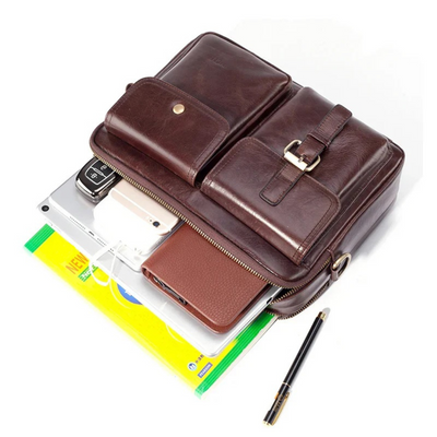CULLEN | Sac Messager en Cuir Véritable