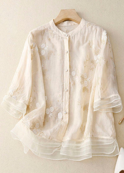 Kourtney™ | Blouse Chic avec Accents Brodés