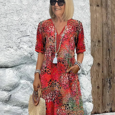Florence | Robe Midi Vibrante