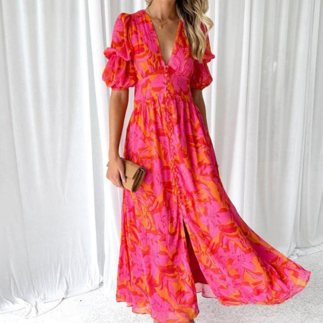 Derana | Robe maxi rose