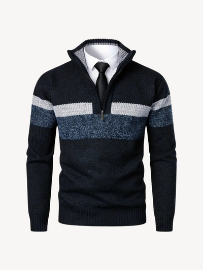 Cosimo - Pull en Maille avec Zip Quart