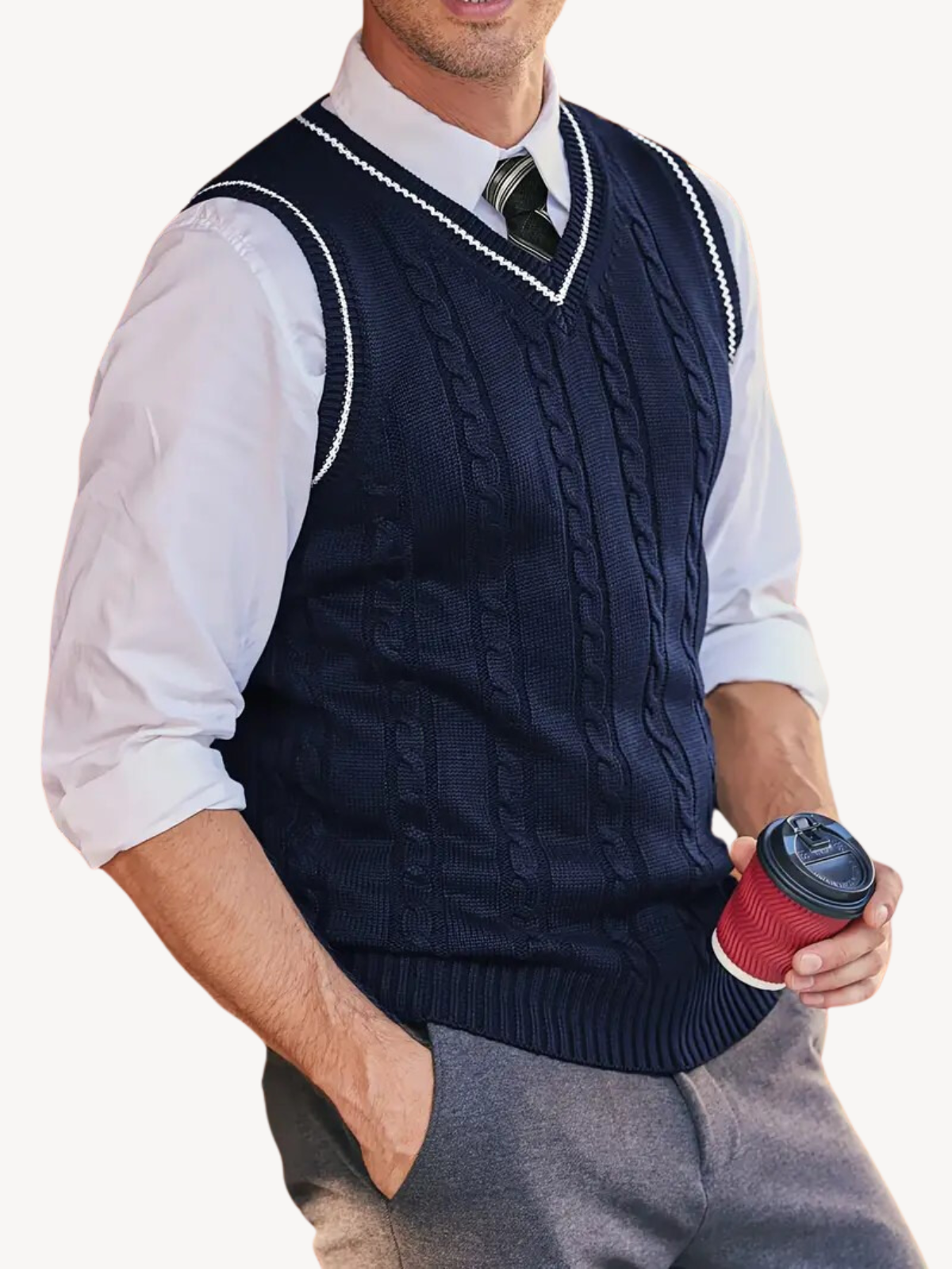 Eustachio - Gilet en Maille Tissée
