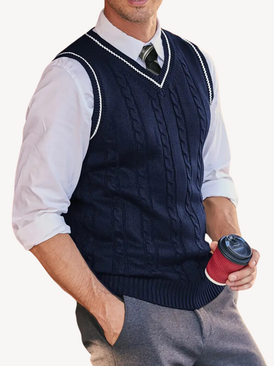Eustachio - Gilet en Maille Tissée