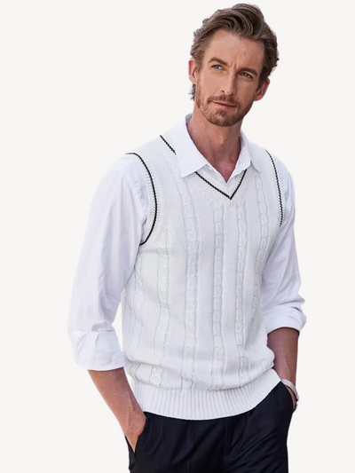 Eustachio - Gilet en Maille Tissée