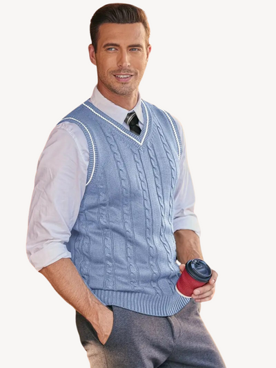 Eustachio - Gilet en Maille Tissée