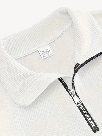 RANIER - HENLEY CASUAL À DEMI-ZIP