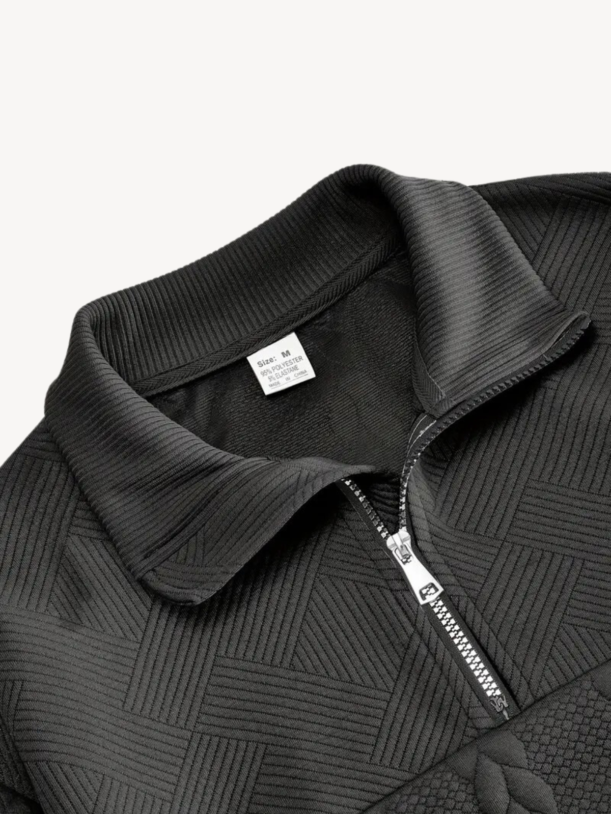 RANIER - HENLEY CASUAL À DEMI-ZIP