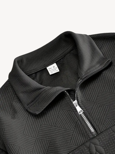 RANIER - HENLEY CASUAL À DEMI-ZIP