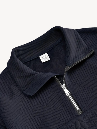 RANIER - HENLEY CASUAL À DEMI-ZIP