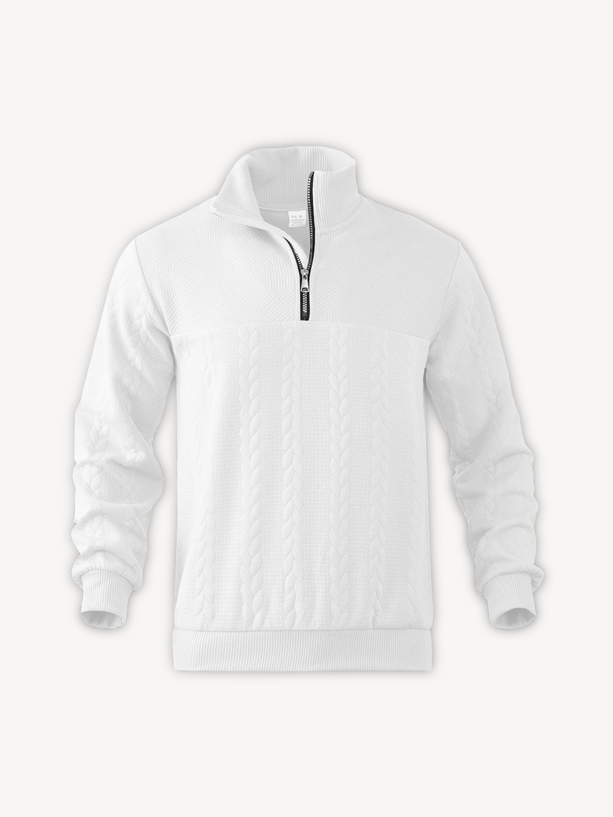 RANIER - HENLEY CASUAL À DEMI-ZIP