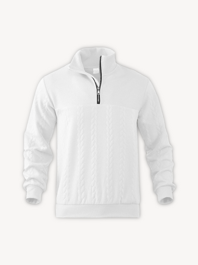 RANIER - HENLEY CASUAL À DEMI-ZIP