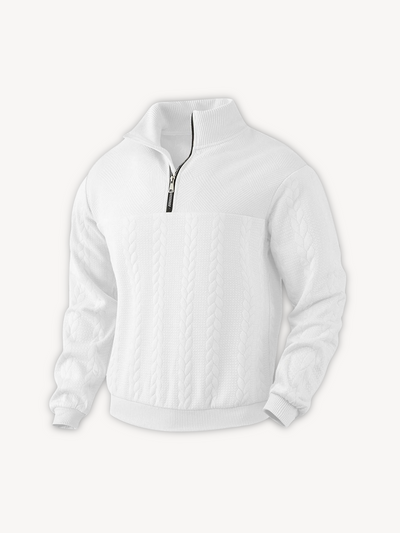 RANIER - HENLEY CASUAL À DEMI-ZIP