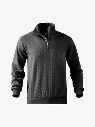 RANIER - HENLEY CASUAL À DEMI-ZIP