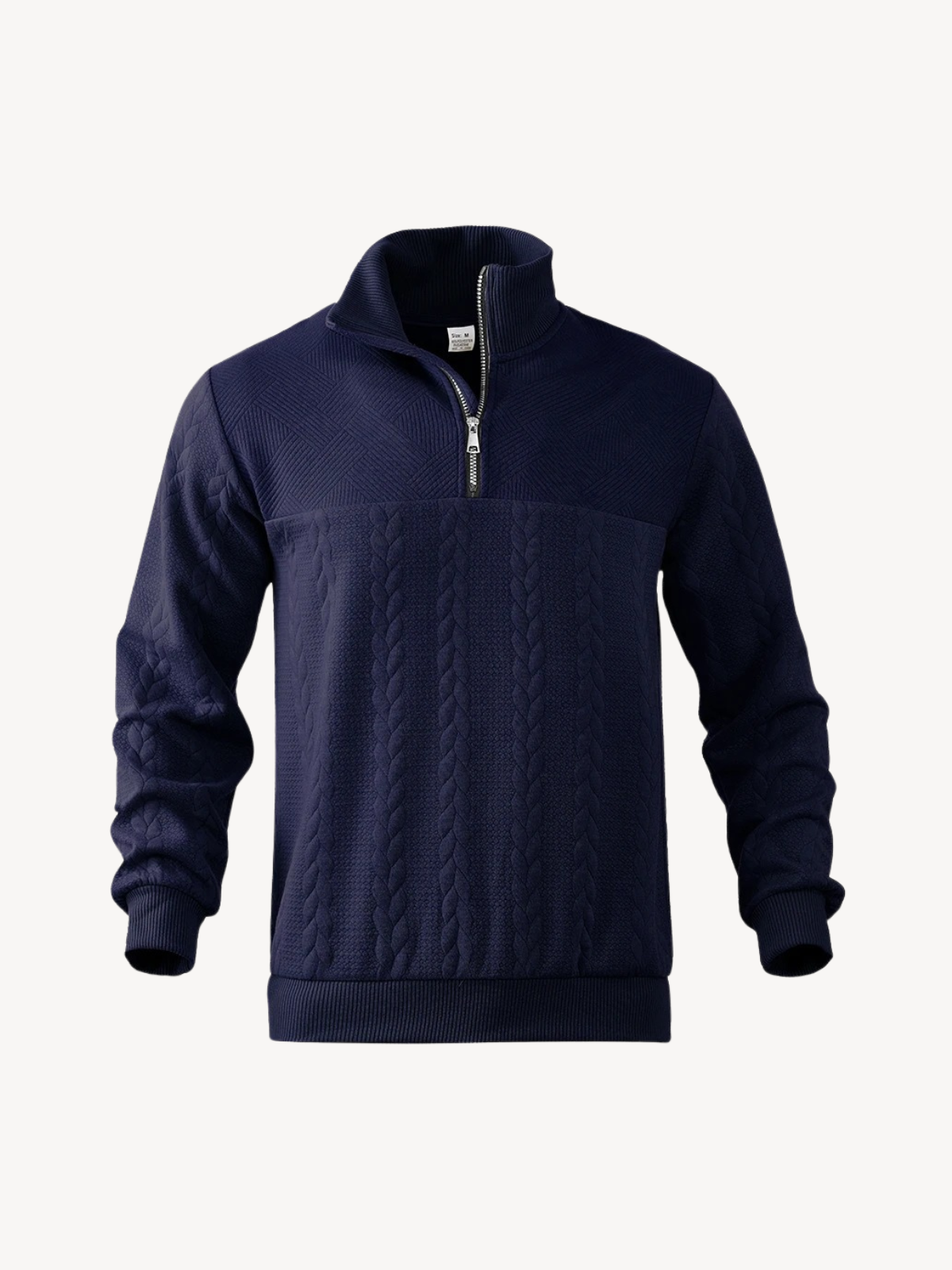 RANIER - HENLEY CASUAL À DEMI-ZIP