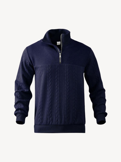 RANIER - HENLEY CASUAL À DEMI-ZIP