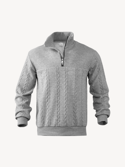 RANIER - HENLEY CASUAL À DEMI-ZIP