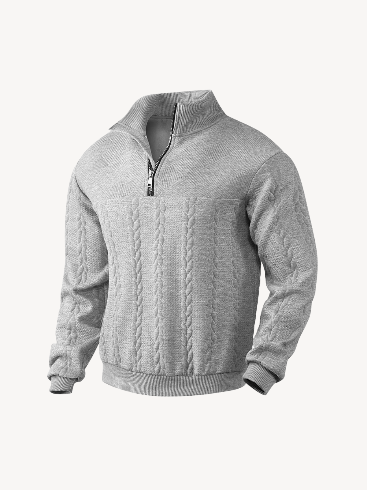 RANIER - HENLEY CASUAL À DEMI-ZIP