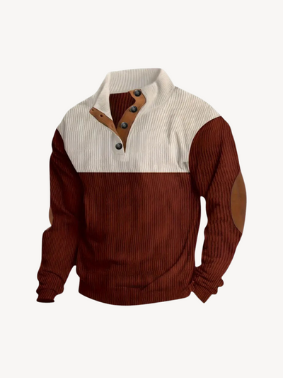VICTOR - HENLEY AVEC INSERTIONS PATCHWORK