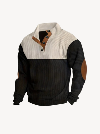 VICTOR - HENLEY AVEC INSERTIONS PATCHWORK