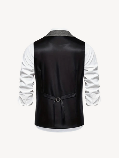 FERDINAND - GILET À MOTIF CHEVRON RÉTRO