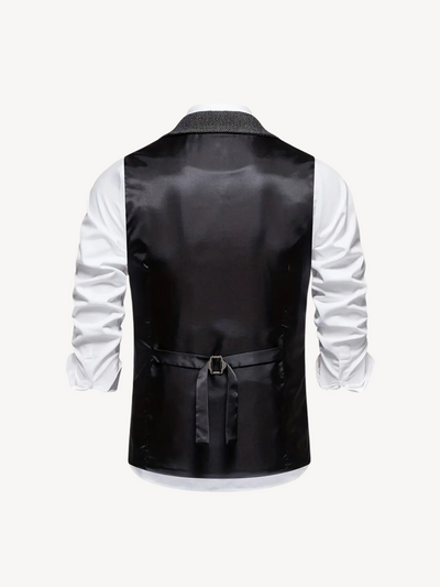 FERDINAND - GILET À MOTIF CHEVRON RÉTRO