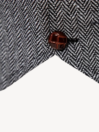 FERDINAND - GILET À MOTIF CHEVRON RÉTRO