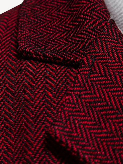 FERDINAND - GILET À MOTIF CHEVRON RÉTRO